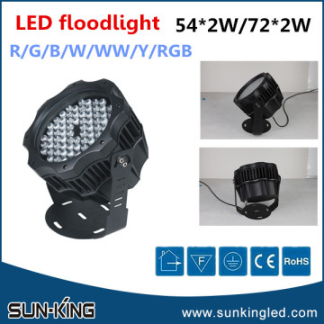 Good quality modern stage lighting 54x2W/72x2W led floodlight, 108W 144W led flood lamp warm white