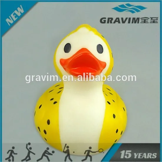 Leopard print toy duck