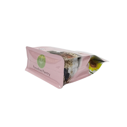 Laminated box bottom zipper bag snack packaging printed