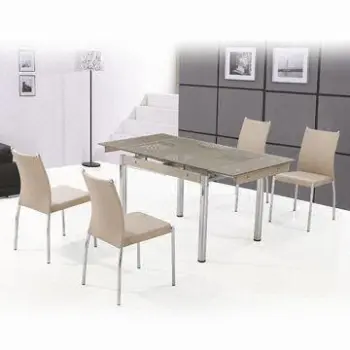 Extendable Dining Set with 9mm Thickness, Measures 200 x 80 x 75mm