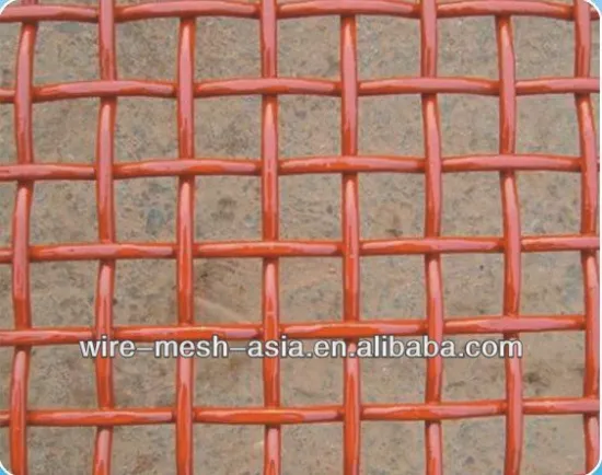 crimped wire mesh with hooks