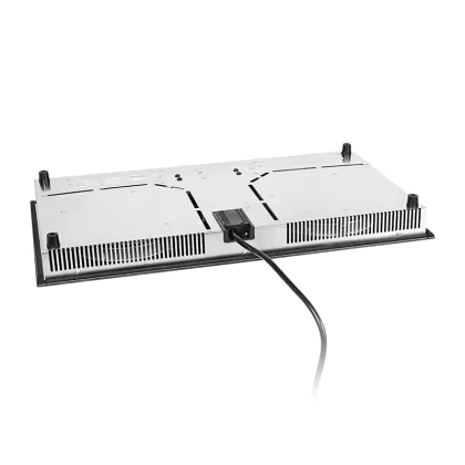 2 Burner Infrared Electric Cooker with Digital Controls and Earthen Ceramic Surface