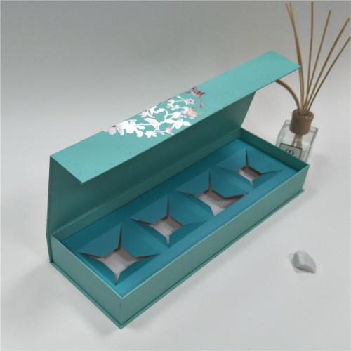 Caja de cartón de empaque de papel magnético reciclado de lujo