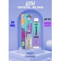 ETH Crystal Bling 6000 Einweg -Vape -Großhandel