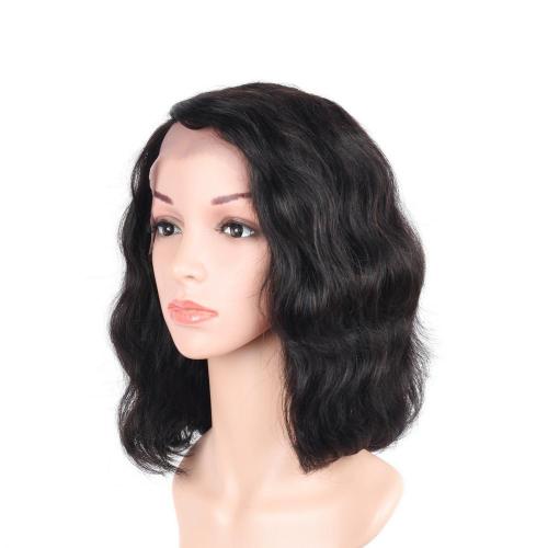 100% NATURAL VIRGIN REMY HUMAN HAIR  WAVY LACE FRONT WIG