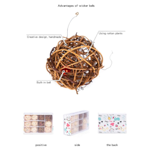 Щенок плететь ротанга интерактивные шариковые игрушки