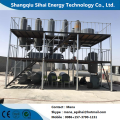 Smell-less output from waste oil refining distillation plant