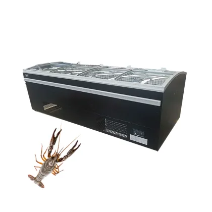 Ice Cream Vertical Refrigerator Island Freezer