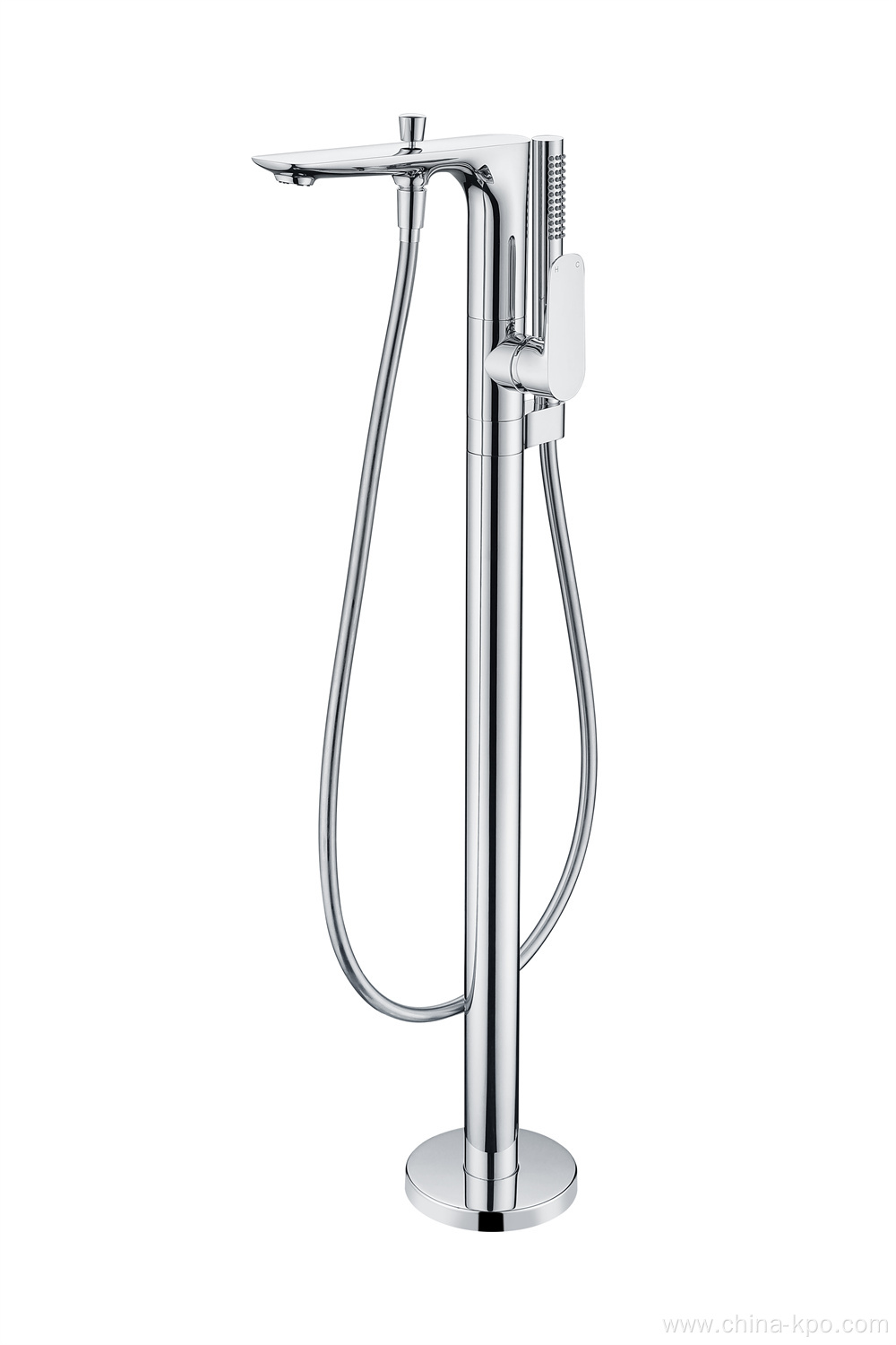 Floor Mounted Bath Mixer With Hand Shower