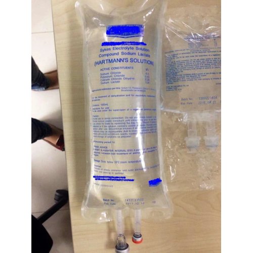 مجمع حقن محلول رينجر اللاكتات