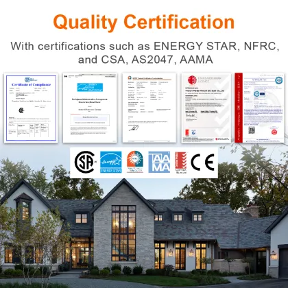 Modern Thermal Break Aluminum Clad Wood Casement Windows