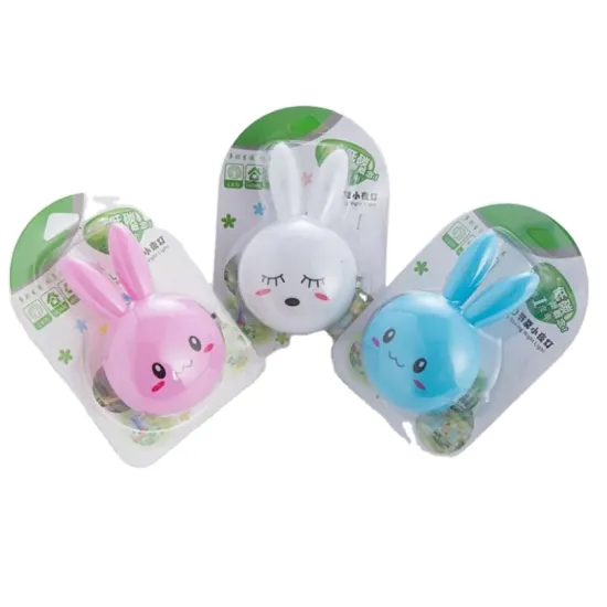 Cartoon Rabbit LED Night Light Switch Wall Lamp Gifts For Kid Baby Children Bedroom Bedside