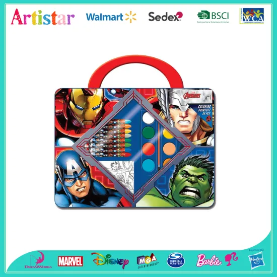 MARVEL AVENGERS 30 pieces carry art set
