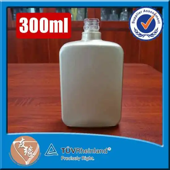 High flint glass alcohol bottle 300ml vodka french square bottles