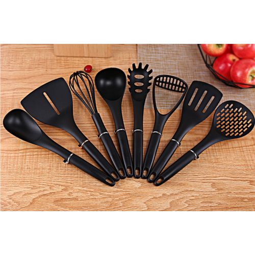 Quality Nylon kitchenware cooking utensil set with holder