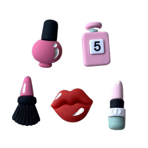 Diverse Hars Flat Terug Cosmetica Cabochon Kunstmatige Lippenstift Parfum Spiegel DIY Craft Nagellak Borstel Sleutelhanger Maken: