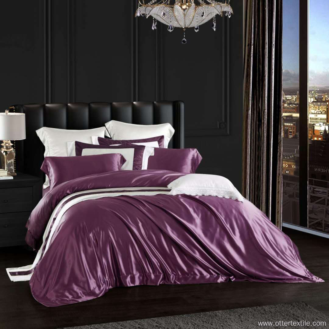 Fashion Luxury Silk Satin Bedding Set