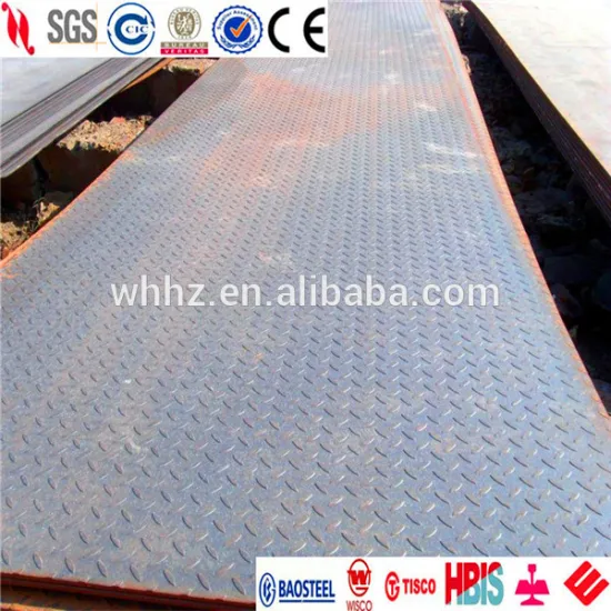 mild steel checker plate ST52-3 SS400 SS540 H-q235b
