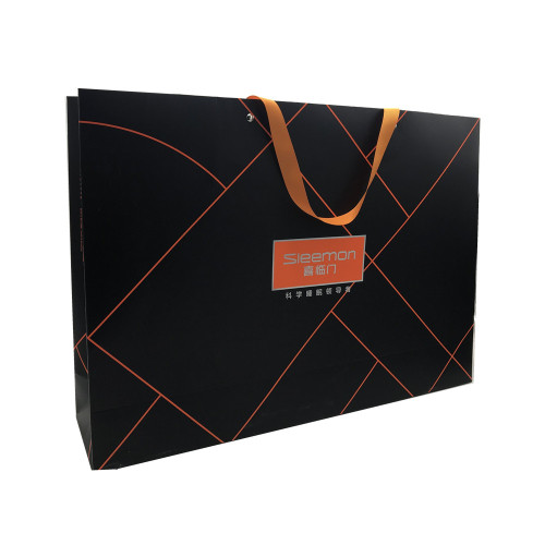 Coated paper offset printing gift handbag