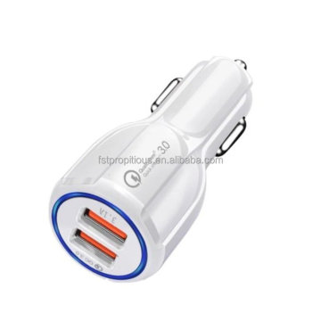 Wholesale QC 3.0 18W Dual USB Car Charger - CE & ROHS Compliant