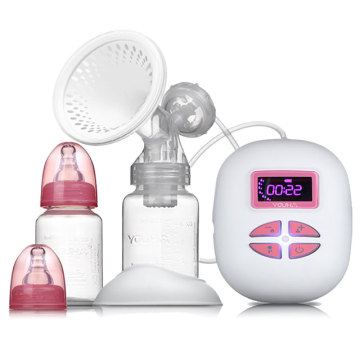 White suction breast pump