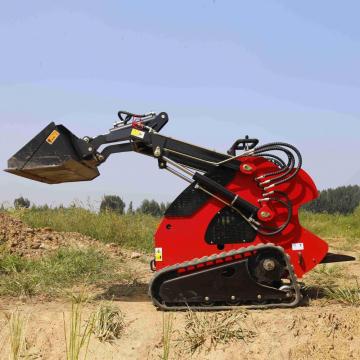 Smallest stand on track mini skid steer loader