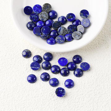 Nature Crystal Lapis lazuli Round cabochon gemstone