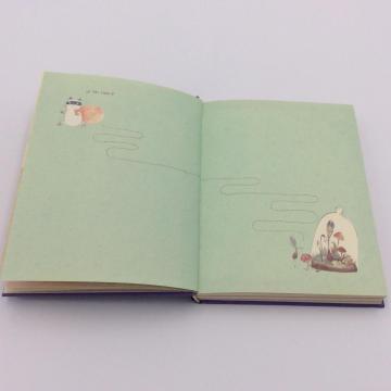 Caderno de papel bonito dos desenhos animados simples