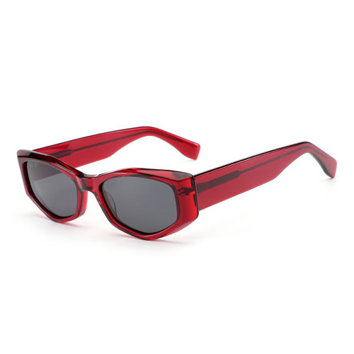 Polarized Prescription Sunglasses Custom Polarized Acetate Sunglasses Irregular Frame Manufactory