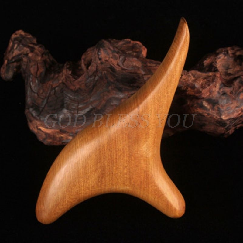 Wooden Triangle Trigeminal Foot Massager Body Relax Blood Circulation Therapy Reflexology Scraping Instrument Acupressure Stick