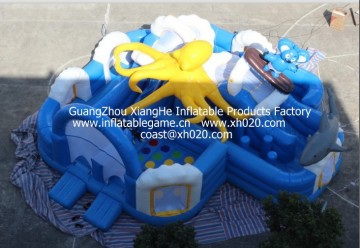 2013 Hot sale commercial grade PVC Tarpaulin brand new OB042 inflatable octopus obstacle courses