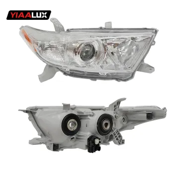 DRL Lamp Auto Work Head Light Car Halogen & Xenon Headlight for Toyota Highlander 2011-2013