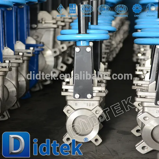 Didtek Wafer Type Stainless Steel Knife Gate Valve