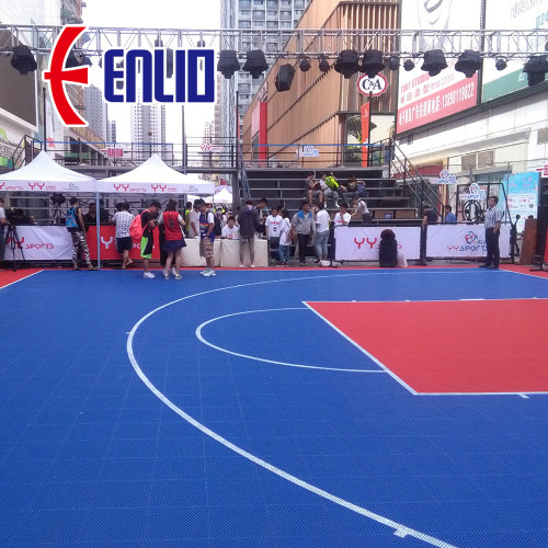 Modular PP Interlocking Tiles Basketball Floor