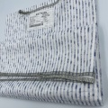 Textile en coton pur à rayures écologiques respirantes