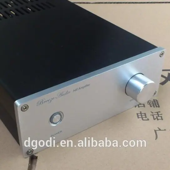 custom aluminum amplifier front panel with volume control knob