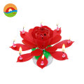 Fantastisk Flower Lotus Lights Musical Birthday Candle Cake