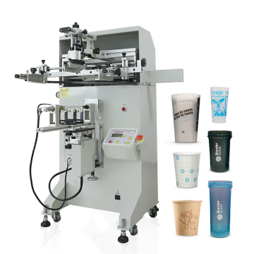 Cylindrical Semi-Automatic Silk Screen Printing Machine for Paper Cups