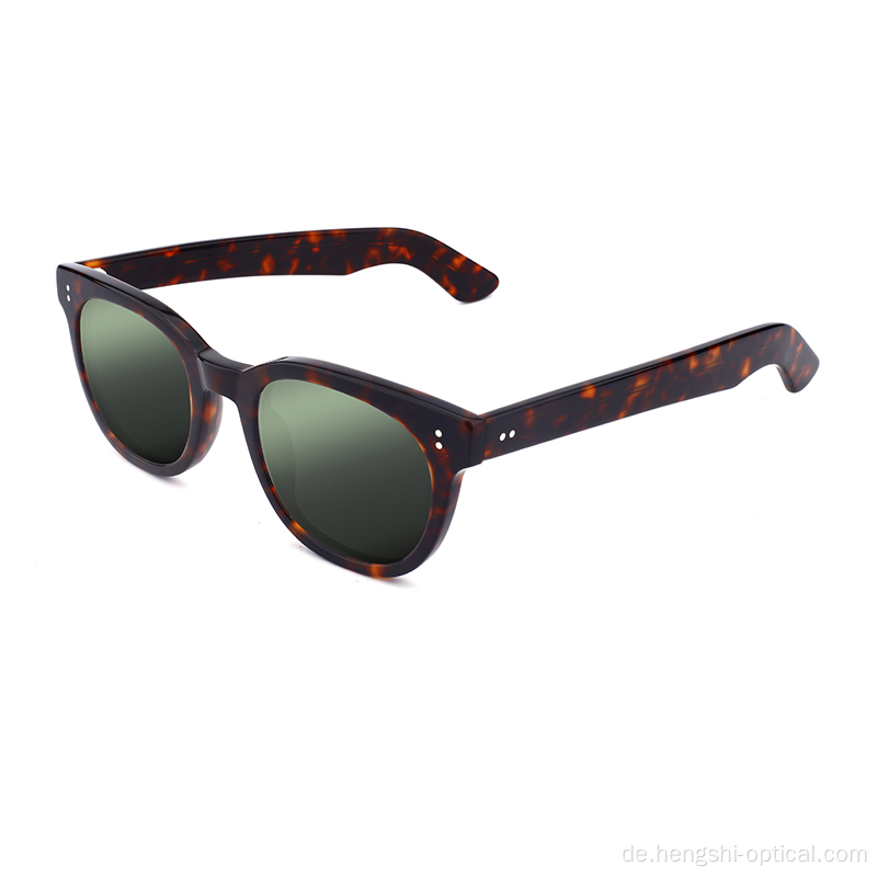 Mode -Trend -Acetatrahmen Sonnenbrille für Männer polarisiert