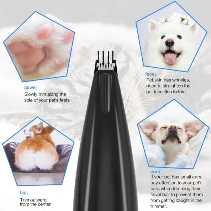 Pet Hair Trimmer Detachable Pet Dog Hair Trimmer