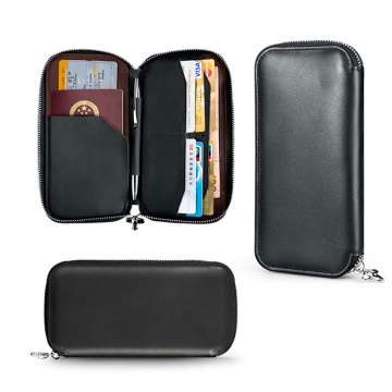 Security Front Pocket Leather Credit Card Holder Wallet