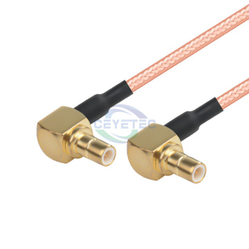 มุมขวา SMB ชายไปยัง MCX สายเคเบิลสายไฟลวดสาย - RG316
