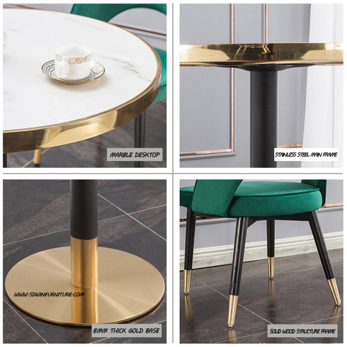 Table basse ronde moderne de design simple