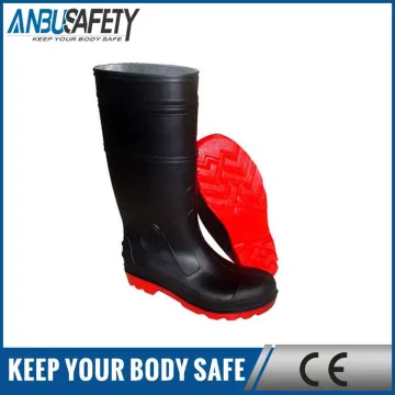 Industrial pvc safety boot with steel toe