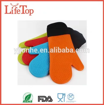 Extra long cotton oven mitt guantes de silicona