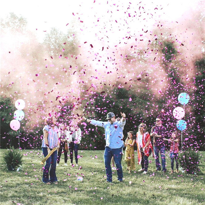 gender reveal confetti popper