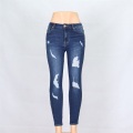 Fashion Ripped Jeans Ladies Jeans Customization