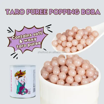 2023 Update: Exploring New Boba Tea Ingredients - 900g Bubble Tea Taro Puree & Popping Boba Pearls