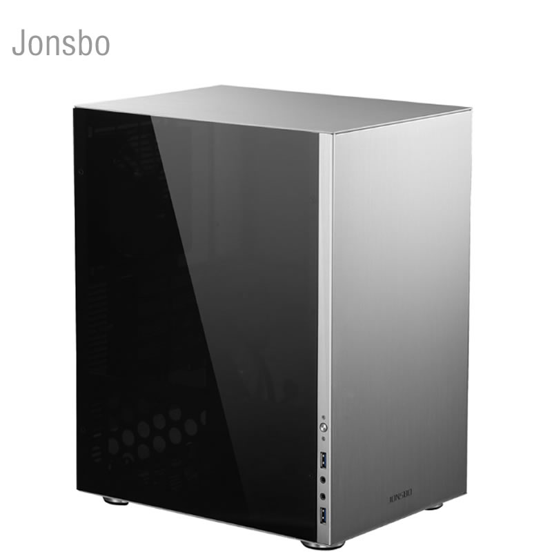 JONSBO C3 Aluminum side translucent chassis, ITX HTPC mini chassis USB3.0, support MATX board power supply Desktop comput case