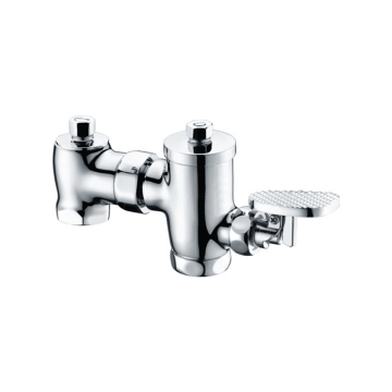 Horizontal-Type Delay Valve for Public Toilet Chrome Plating Pedal Flushing Valve